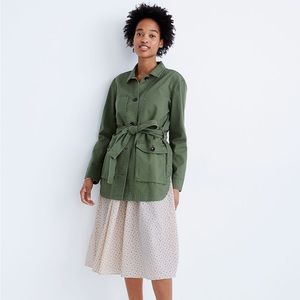 Madewell Tie-Waist Military Jacket